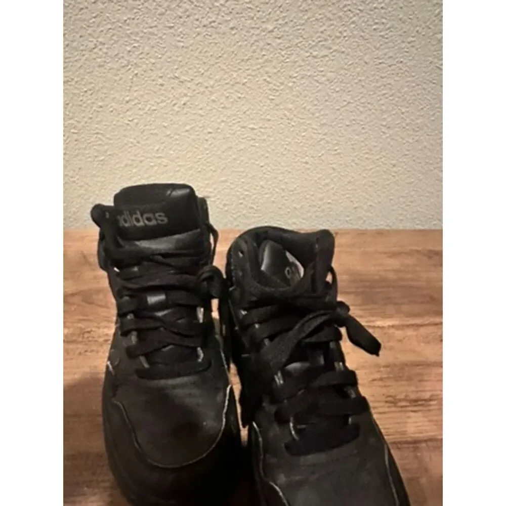 Adidas Hoops 3.0 Mid Black Sneakers Size 2